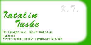 katalin tuske business card