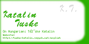 katalin tuske business card